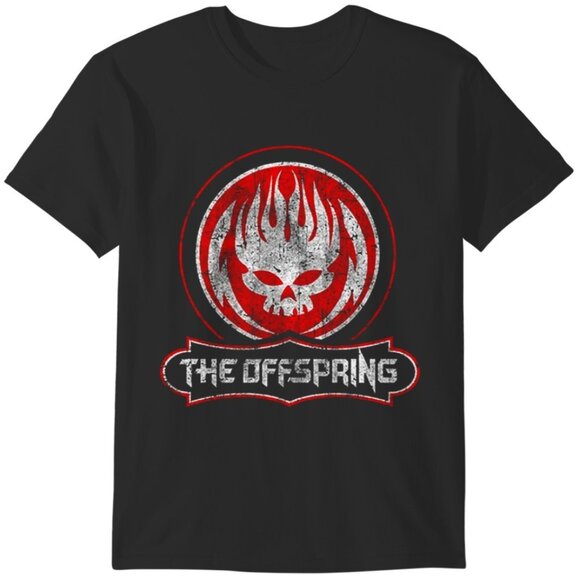 The Offspring Skull Logo Graphic T-Shirt Punk Rock Band Music Fan Tee 159 - Picture 1 of 5